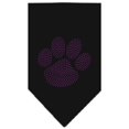 thumbnail image 2 of Pet and Dog Bandana Rhinestone, "Paw Purple", 2 of 10