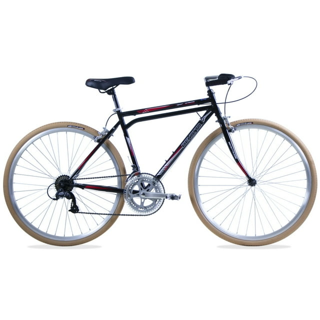 Bicicleta Super Turismo R28 12V Benotto Acero Negro Rojo