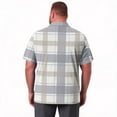 thumbnail image 5 of Big and Tall Mens polo shirts Breathable Performance Polos for Men Casual Work Men Polo Shirts Plaid Summer Basic Loose Fit Short Sleeve Golf Shirts Brown 6XL, 5 of 6