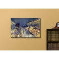 thumbnail image 2 of wall26 - The Boulevard Montmartre at Night by Camille Pissarro - Canvas Print Wall Art Famous Oil Painting Reproduction - 12" x 18", 2 of 4
