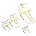 thumbnail image 2 of Unique Bargains 38 Pieces Metal Wire Binder Clips and Paper Clip Set, Paper Clip Gold Tone, 2 of 6