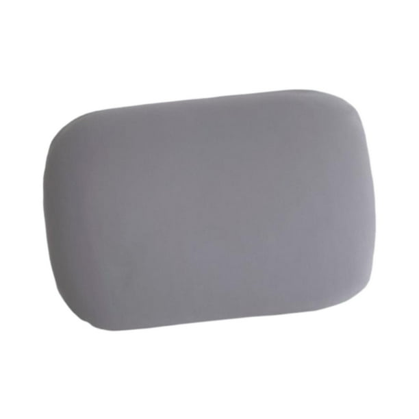 Almohada para el cuello, almohada para la espalda con funda extraíble, almohada ligera y suave para dormir Gris oscuro