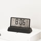 thumbnail image 5 of Reloj de tiempo interior con alarma de gran pantalla LCD multifuncional, medidor de temperatura y humedad, calendario semanal, pronósticos del tiempo, negro., 5 of 6