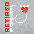 thumbnail image 3 of CafePress - Retired Nurse Heart Women's Baseball T Shirt - Womens Baseball Tee, 3 of 4
