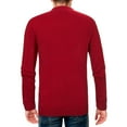 thumbnail image 2 of U.S. Polo Assn. mens Solid V-Neck Long-Sleeve Sweater (Engine Red, Medium), 2 of 2