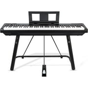 AODSK U-Shaped Design Keyboard Display Stand, Steel Piano Stand with Locking Straps, Heavy-Duty Piano Stand