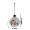 thumbnail image 4 of Clear Acrylic Photo Ornament Ball, (3.15 Inch), with Silver Cap and Hanger 1 Pc, 4 of 4