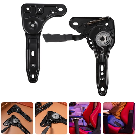 LOLIPPYY 155 Degree Adjustable Office Chair Angle Regulators Steel for Gamers 1 Set