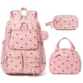 thumbnail image 1 of Mochila escolar Fimibuke de pana para niños, 3 unidades, con lonchera y bolsa, 1 of 9