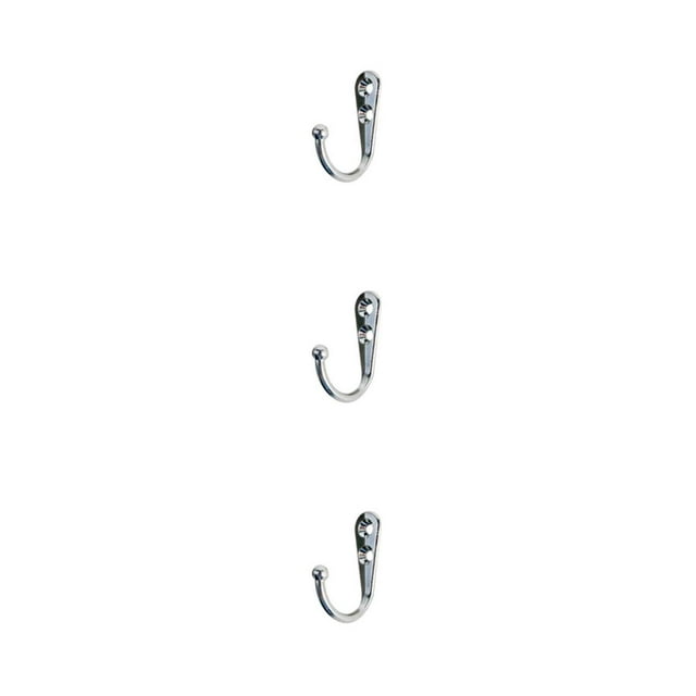 Colgador de montaje en pared Matsuzay para toallas Ropa sombreros color cromo