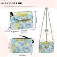 thumbnail image 6 of SCRAWLGOD Shark Monstera Leaf Print Blue White Crossbody Bags for Women Leather Small Cross Body Purse Lightweight Shoulder Bag Handbags with Small Shoulder Purses, 6 of 7