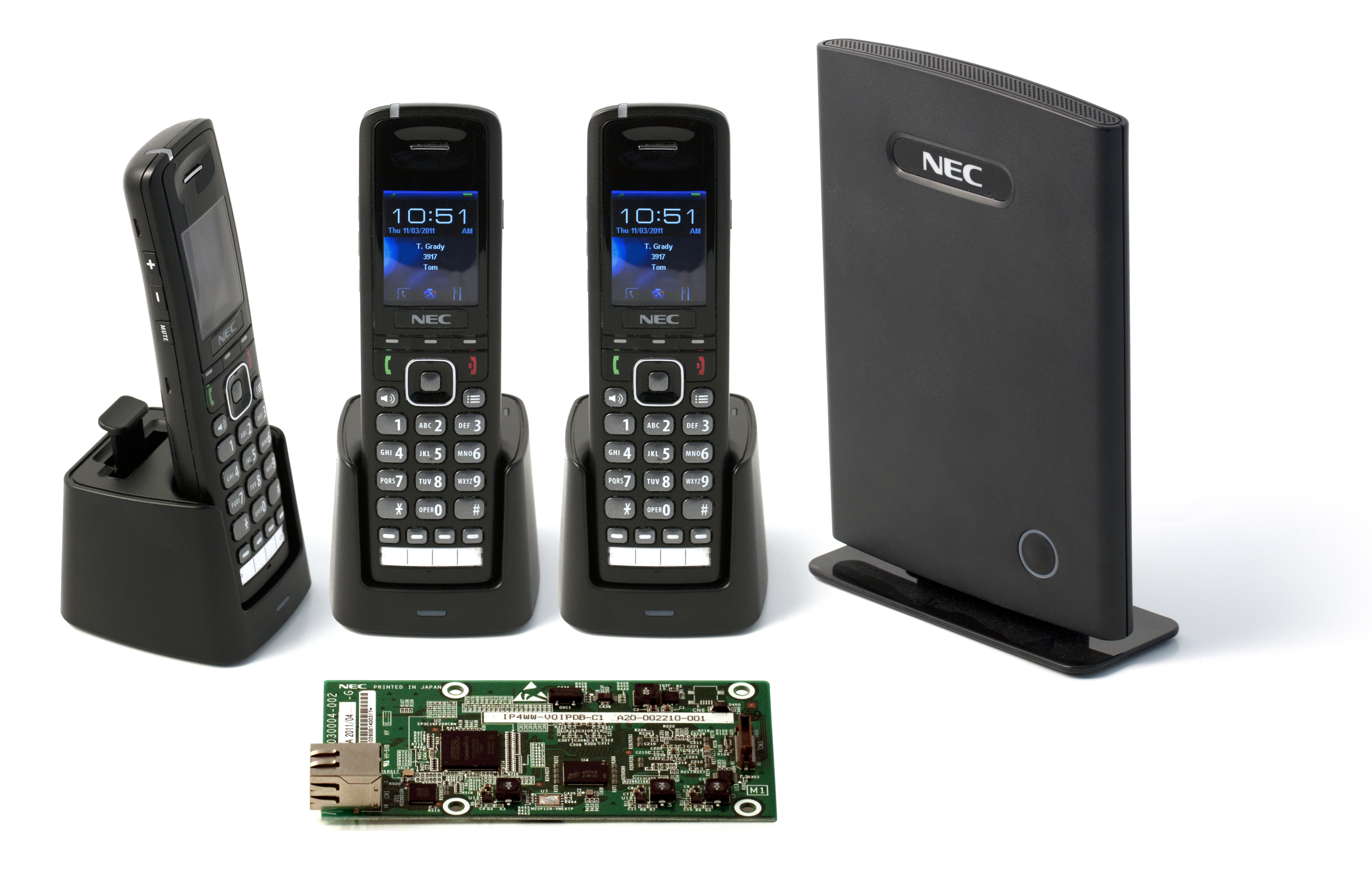 Nec telephone flashing red light