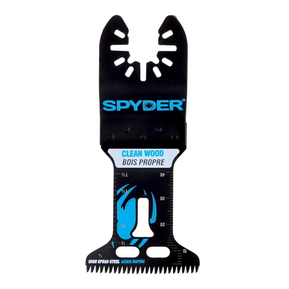 Spyder 1.75-Inch x 2-Inch HSS Clean Wood Cutting Oscillating Tool Blade 70008