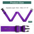 thumbnail image 2 of Uxcell 4 Pcs Correás de Equipaje para Maletas, Correa de Conector de Equipaje Ajustable con Hebilla para Maleta, Accesorios de Equipaje para Conectar Bolsa de Maleta, Morado, 2 of 7