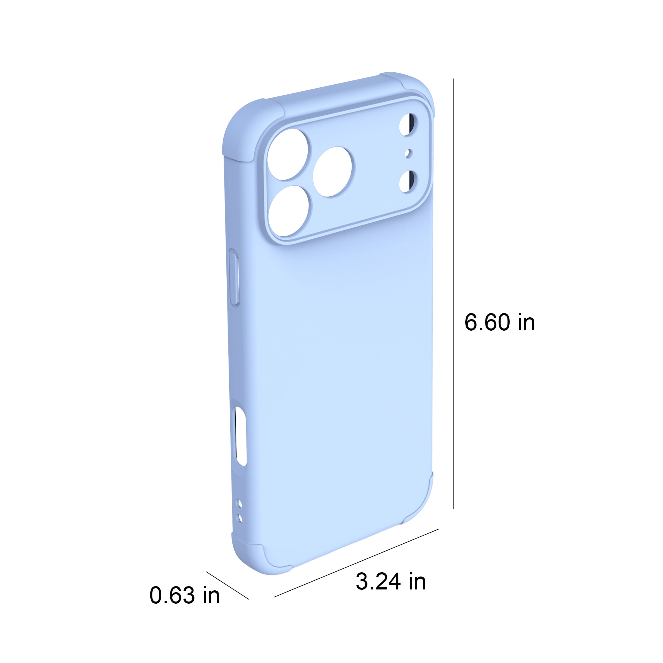 onn iPhone 18 Pro Max and iPhone 17 Pro Max Phone Case with MagSafe, Blue