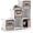 White, variant on Sorbus 6 Cube Storage Shelf Organizer, Waterproof Cubby for Closet or Bedroom, Black