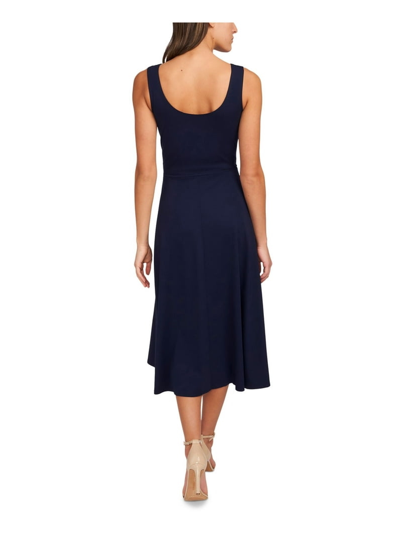 Msk Womens Petites Sleeveless Midi Fit & Flare Dress Msk Womens Petites Sleeveless Midi Fit & Flare Dress