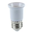 thumbnail image 3 of 2X Extensor Adaptador Soporte de Bombilla E27 A E27 - Color Blanco Plateado, 3 of 3