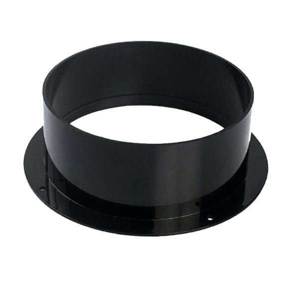 100mm ABS Straight Pipe Flange Ventilation Ducting Exhaust Pipe Connector