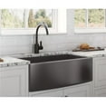 thumbnail image 1 of Rovati USA RVH9733BL 33 Po. Tablier avant Ferme Acier Inoxydable Mat Bol Simple Évier de Cuisine - Noir Canon, 1 of 1