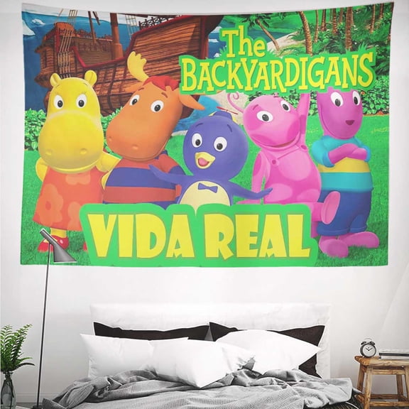 Backyardigans Tapestry Gift Wall Hanging Backdrop for Room Bedroom Girls Fans Background Banner Party Birthday Supplies Decor