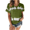 thumbnail image 4 of Birdeem T-Shirt Mode Imprimé pour Femmes Manches Courtes Blouse Col Rond Hauts Décontractés, 4 of 12