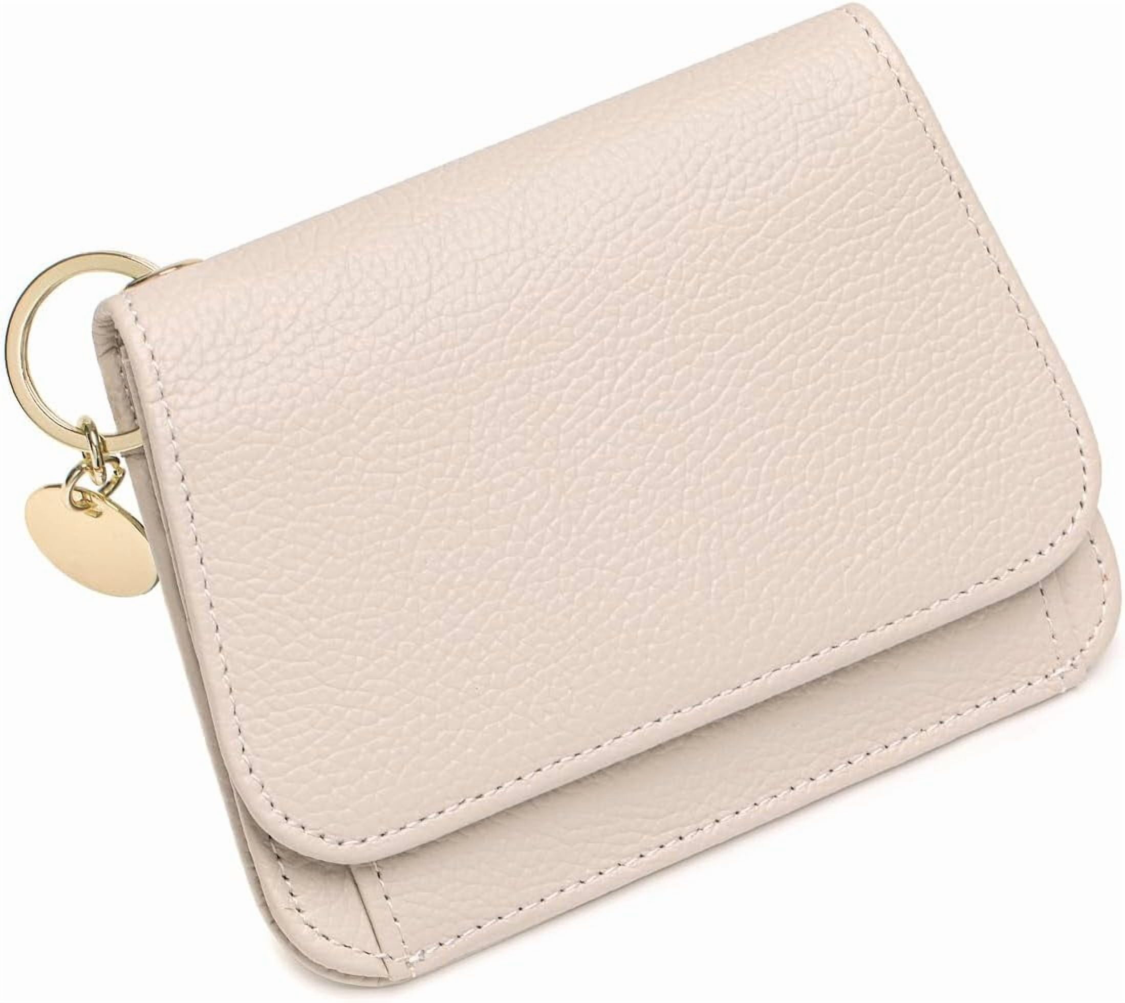 RFID Leather Wallet for Women - Slim Trifold Credit Card Holder