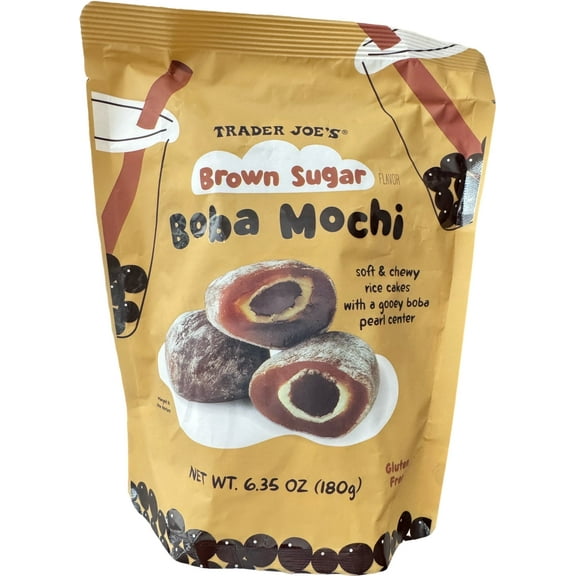 Trader Joe's Brown Sugar Boba Mochi, Gluten Free (6.35 oz)