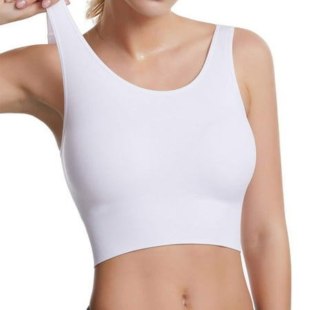 

CAICJ98 Sports Bras For Women Strappy Sports Bra for Women Sexy Crisscross Back M Support Yoga Bra with Removable Cups White XXL