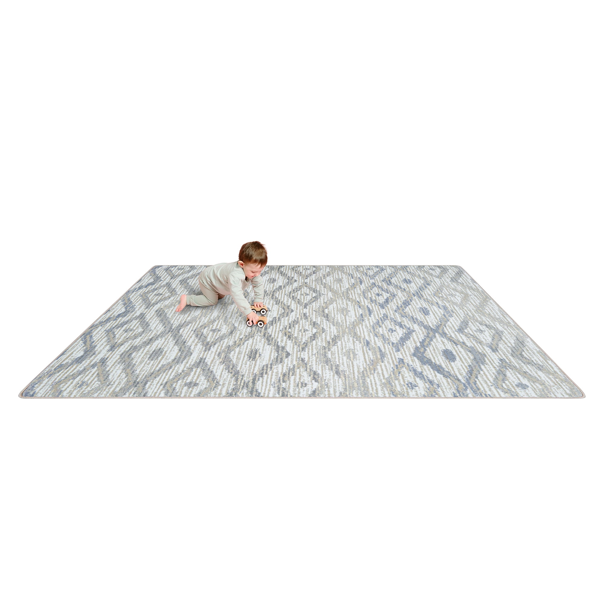 Joy Carpets Diamond Oasis 5'4" x 7'8" Area Rug in Color Sandstone