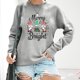 thumbnail image 2 of Jerseys con estampado de gnomo Top holgado sudadera de gran tamaño para mujer traje de vacaciones, 2 of 9