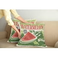 thumbnail image 2 of Ambesonne Vintage Throw Pillow Cover 2 Pack, Old Faded Funny Graphic, 16", Green Red Ecru, 2 of 7