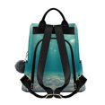 thumbnail image 2 of FORMRS Women's Travel Backpack Purse Anti-Theft Hidden Pockets Casual Shoulder Bag, Green Ocean Pattern, 2 of 7