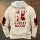 thumbnail image 1 of WILLBEST Sudadera con Capucha y Estampado Completo para Hombre, Otoño e Invierno, Festival, Manga Larga Mediana​​, 1 of 3