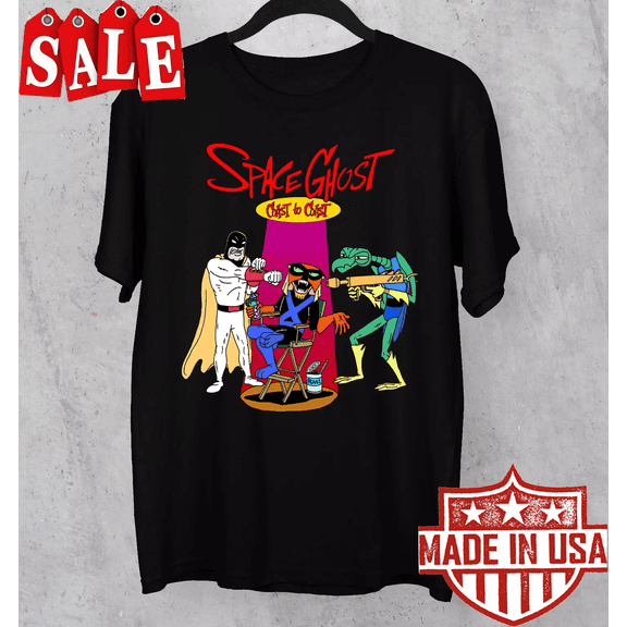 Reprint Rare Space Ghost funny Black T-shirt Unisex cotton all sizes S to 5XL