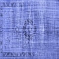 thumbnail image 1 of Ahgly Company Machine Washable Indoor Square Persian Blue Traditional Area Rugs, 7' Square, 1 of 4