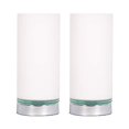 thumbnail image 1 of Sagebrook Home 50662 S/2 10" GLASS TOUCH TABLE LAMPS, WHITE, 1 of 1