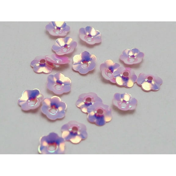 EOEMY 1000 Pink Ab Cup Flower Loose Sequins Paillettes 10mm Sewing Wedding Craft