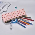 thumbnail image 5 of Xecao Hand Drawn Strawberry Print Leather Pencil Case -Stationery Bag Pen Holder for Work & Office, 5 of 5