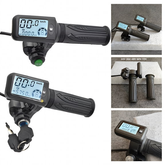 GJX Electric Bike Cruise Throttle Set 36V/48V/60V Voltage Support LCD Display
