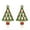 Colorful Rhinestone Christmas ..., variant on Luxurious Christmas Tree Crystal Zircon Earrings Stud Drop Dangle Women Jewelry-Christmas Tree #7
