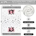 thumbnail image 2 of Christmas Kitchen Towels Pink Xmas Tree Kitchen Dishcloth 18 x 26 Inch Ultra Absorbent Tea Towel Drying Hand Towel for Xmas Holiday Home Kitchen Cooking Baking, Set of 2, 2 of 6