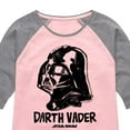 thumbnail image 3 of Star Wars - Sketch Darth Vader - Toddler And Youth Girls Shirt Tail Raglan, 3 of 5