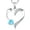 03-aquamarine-Mar, variant on Leander Heart Necklace 925 Sterling Silver Love Heart Pendant Birthstone Jewelry for Women