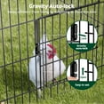 thumbnail image 6 of PawGiant Large Metal Chicken Coop, 21ft x 3.5ft Chicken Cage Hen House with Waterproof Cover, 6 of 9