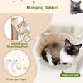thumbnail image 4 of Globlazer 83" Heavy Duty Cat Tree for Large Cats, MultiLevel Cat Tower Condo with 7 Scratching Posts, Beige, 4 of 8