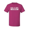 thumbnail image 2 of Wild Bobby, Outnumbered Dad with Girls Gift, Father's Day, Men Graphic Tee, Fuschia, Large, 2 of 3