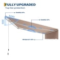 thumbnail image 5 of Ataucjin 10x8Ft Retractable Awnings for Patio,Outdoor Sunshade Shelter with Heavy Duty Aluminum Frame & UV Protection Fabric,Waterproof Adjustable Roll Out Awning for Deck, Porch, 5 of 7
