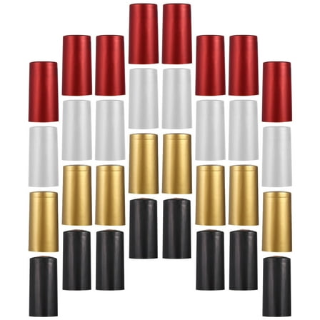Amosfun Heat Shrink Wraps Bottle Cork Stoppers Red 200Pcs