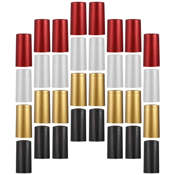 Amosfun Heat Shrink Wraps Bottle Cork Stoppers Red 200Pcs